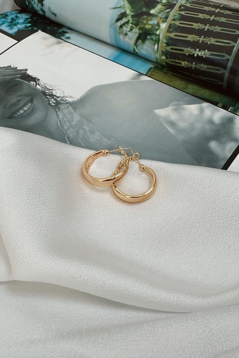 Damla Çırtlı Küpe Gold