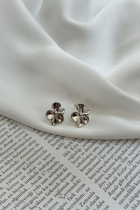 Flower Küpe Gümüş
