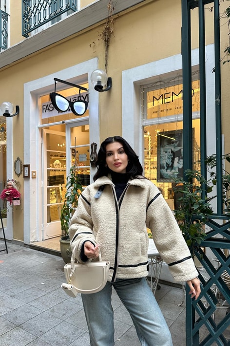 Trendy Puffer Mont Krem