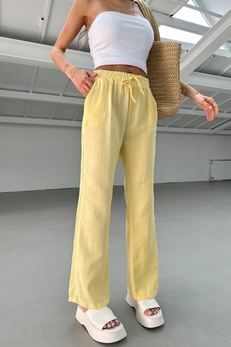 Müslin Pantolon Sarı