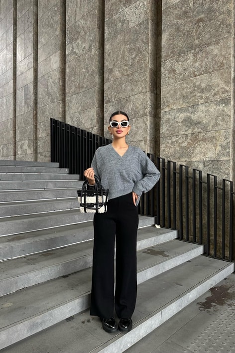 Palazzo Fitilli Pantolon Siyah