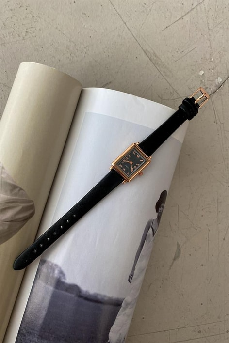 Hazel Siyah Kadranlı Saat Siyah