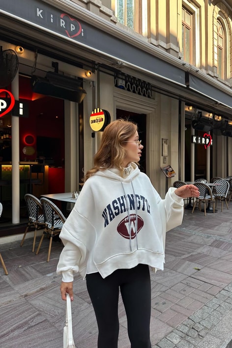 Washington Sweat Beyaz