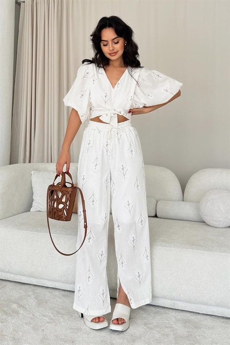 Keten Summer Takım Krem