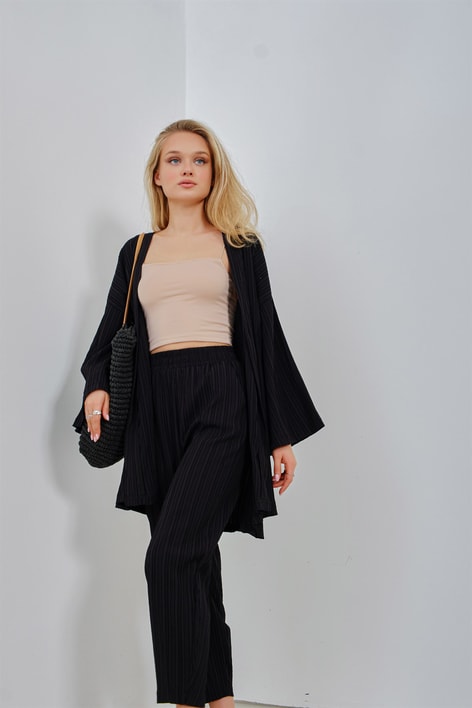 Piliseli Salaş Takım Siyah