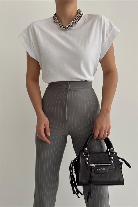 Sıfır Kol Basic Tshirt Beyaz
