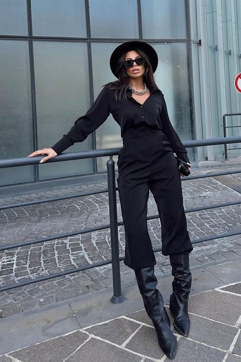 Classic Palazzo Tulum Siyah