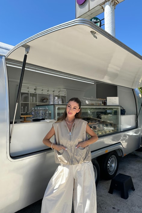 Gabardin Street Yelek Bej