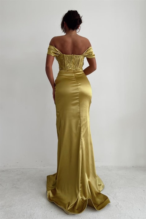 Cup Pearly Alina Abiye Yağ Yeşili