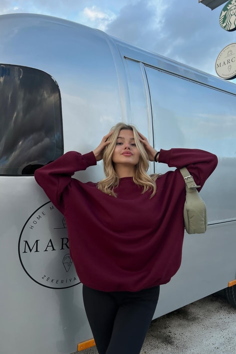 Basic Sweat Bordo