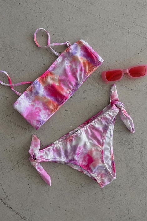 Batik Desen Bikini Takım Lila