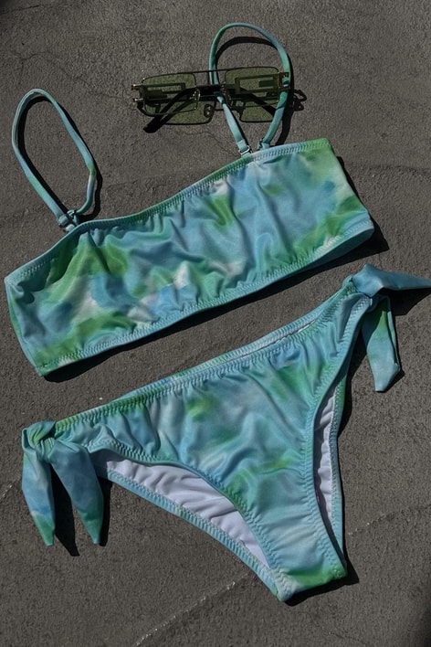 Batik Desen Bikini Takım Mavi