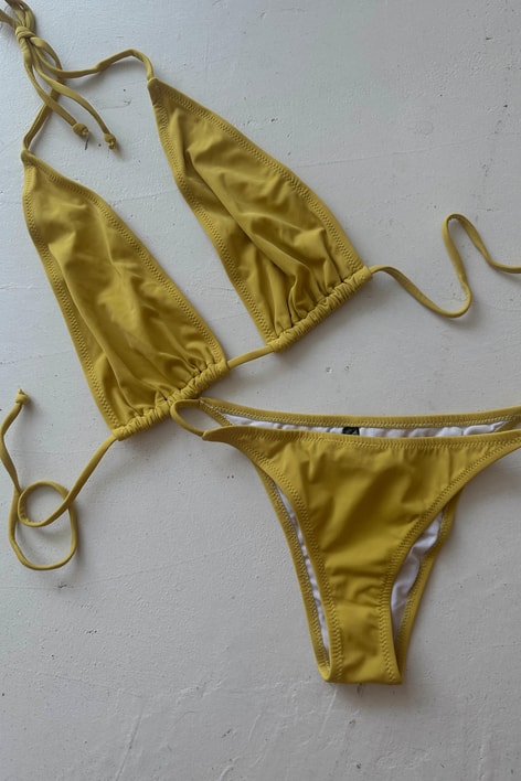 İp Detay Rowena Bikini Hardal