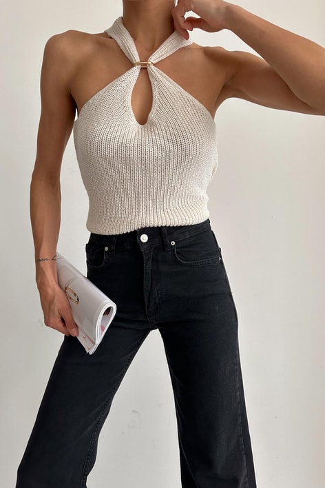 Bein Delikli Triko Krem