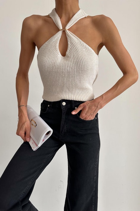 Bein Delikli Triko Krem