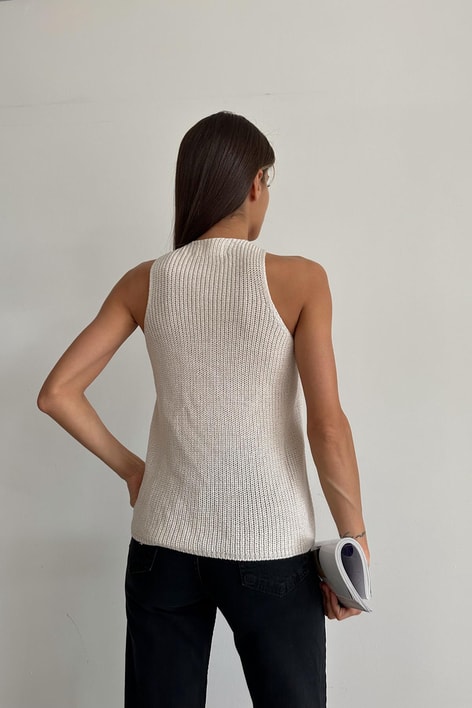 Bein Delikli Triko Krem