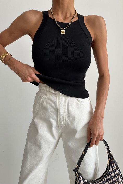 Çelik Örme Triko Siyah