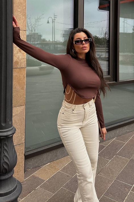 Chain Crop Bluz Kahve