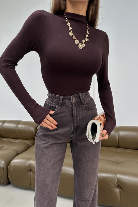 Dik Yaka Body Acı Kahve