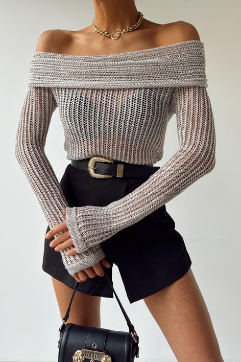 Madonna Yaka Shıne Triko Bej