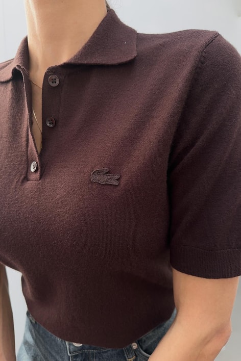 Polo Yaka LCS  Kısa Kol Triko Kahve