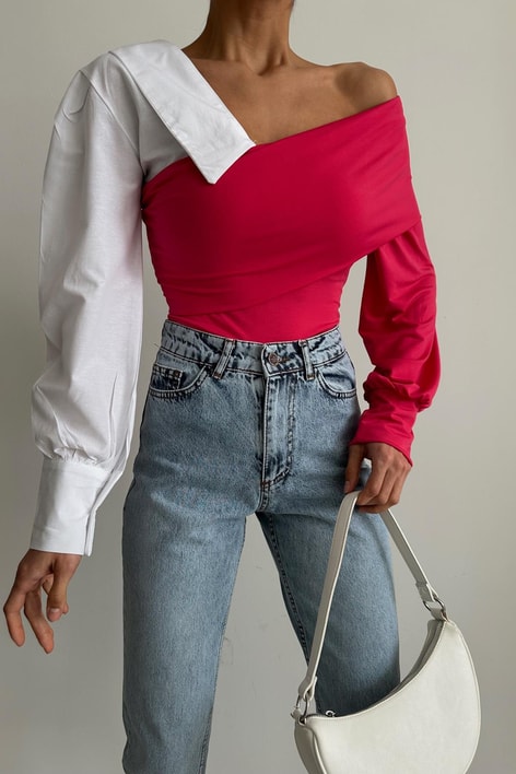 Tasarım Bluz Fuşya