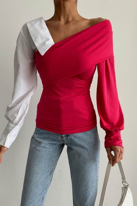 Tasarım Bluz Fuşya