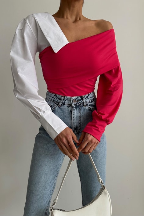 Tasarım Bluz Fuşya