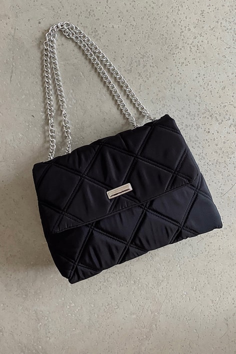 Quilted Kapitone Çanta Siyah