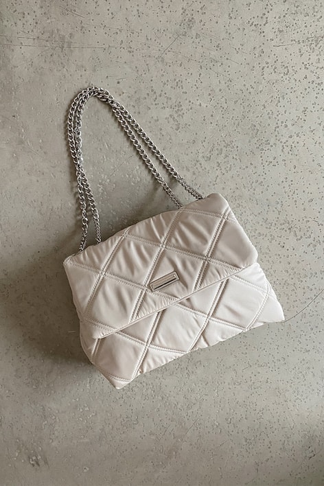 Quilted Kapitone Çanta Taş
