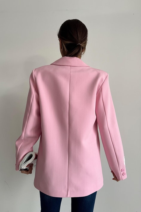 Barbies Nakış Detay Tasarım Ceket Pembe