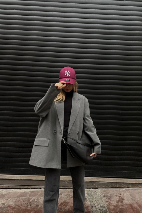 Basic Oversizer Blazer Ceket Antrasit