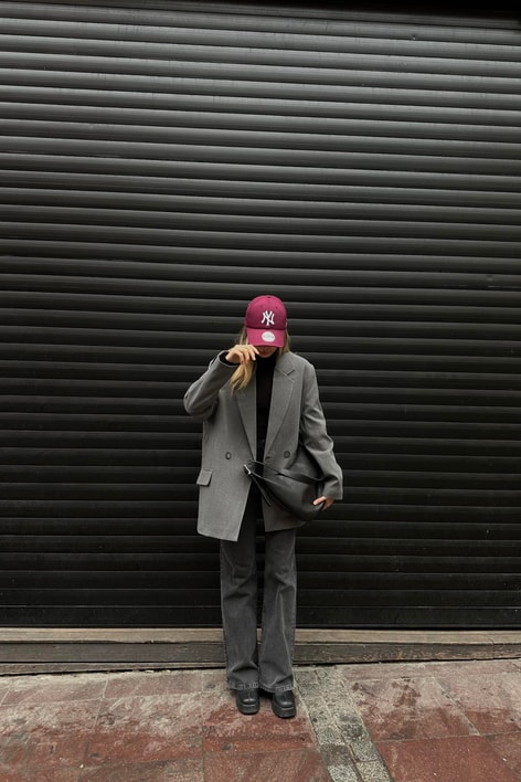 Basic Oversizer Blazer Ceket Antrasit