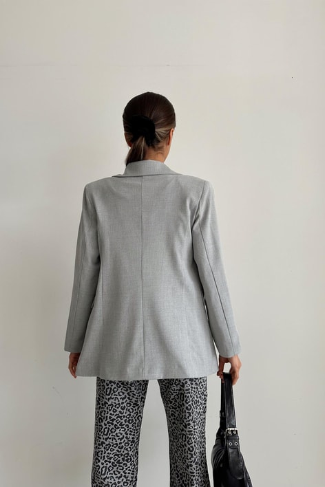 Oversize Ceket Gri