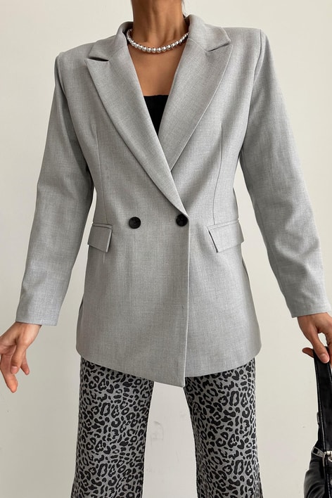 Oversize Ceket Gri