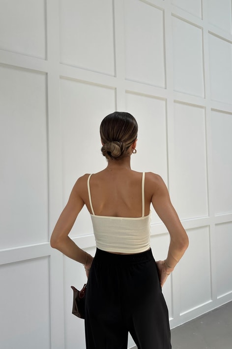 İp Askılı Basic Bra Sarı