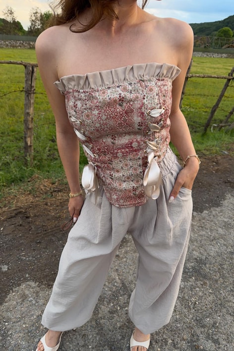 Vintage Korse Büstiyer Pudra