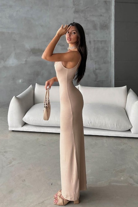 Basic Valeria Elbise Bej