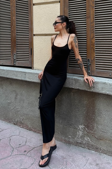 Basic Valeria Elbise Siyah