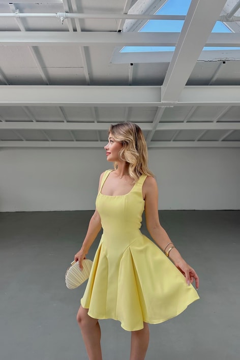 Bella Elbise Sarı