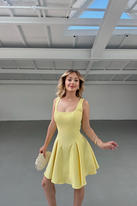 Bella Elbise Sarı
