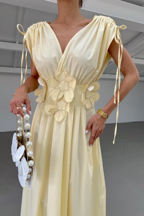 Flora Elbise Sarı