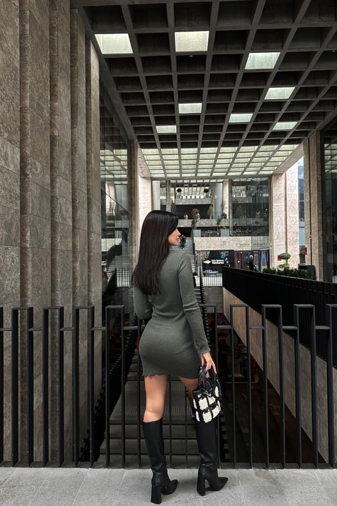 Kaşkorse Elbise Haki