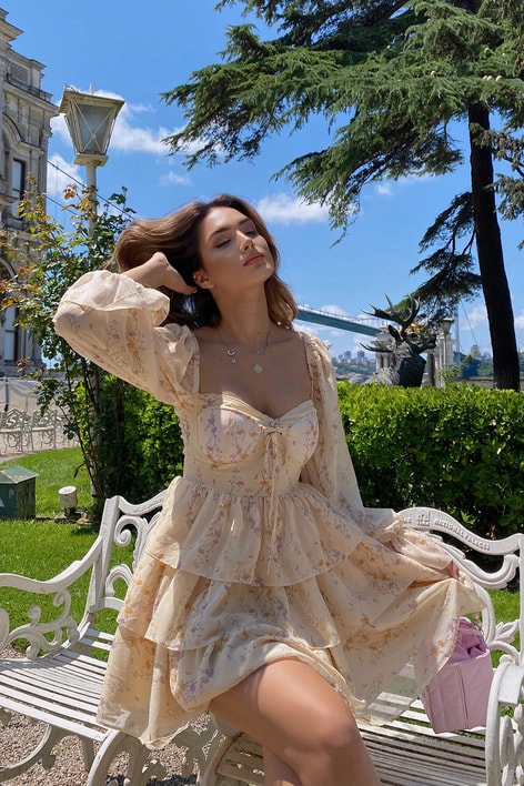 Princess Kat Kat Elbise Sarı