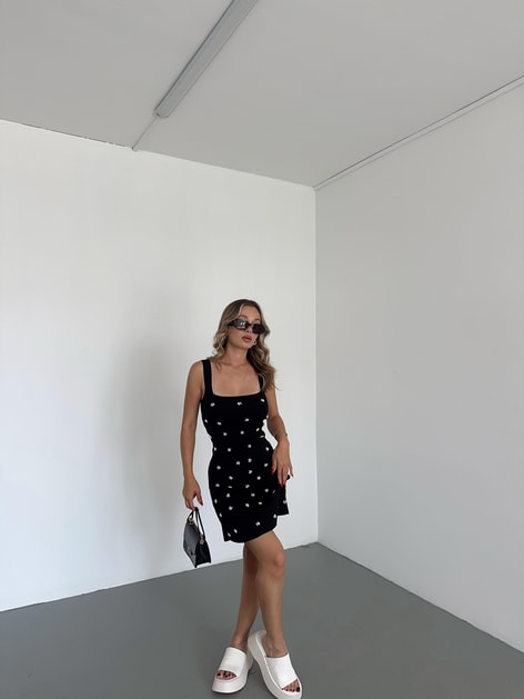 Mınıa Trıko Elbise Siyah
