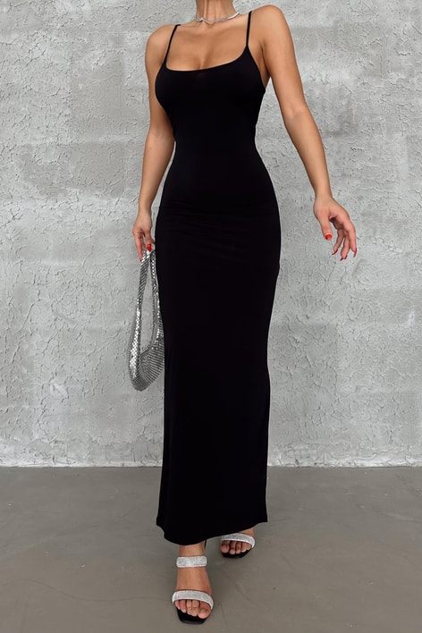 Skims Uzun Elbise Siyah