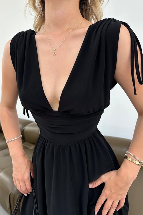 Şortlu Sandy Elbise Siyah
