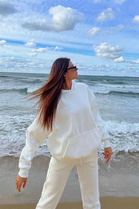 Basic Jogger Eşofman Altı Beyaz