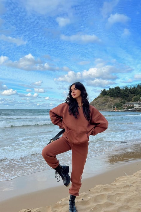 Basic Jogger Eşofman Altı Kahverengi