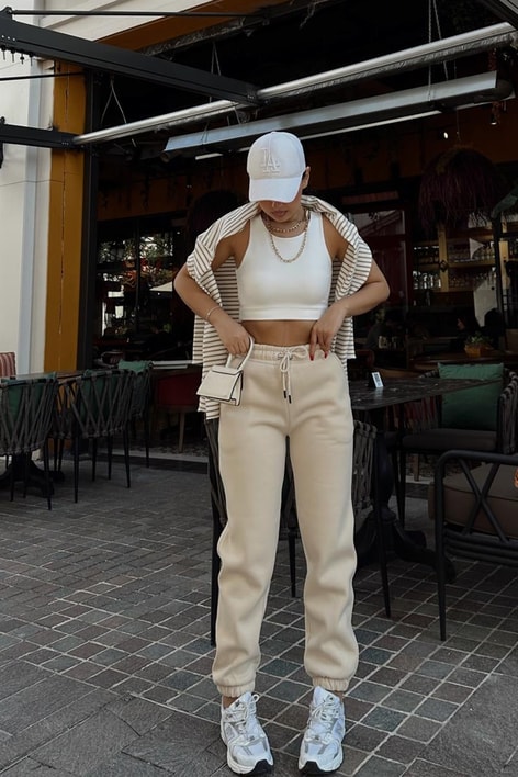 Basic Jogger Eşofman Altı Bej